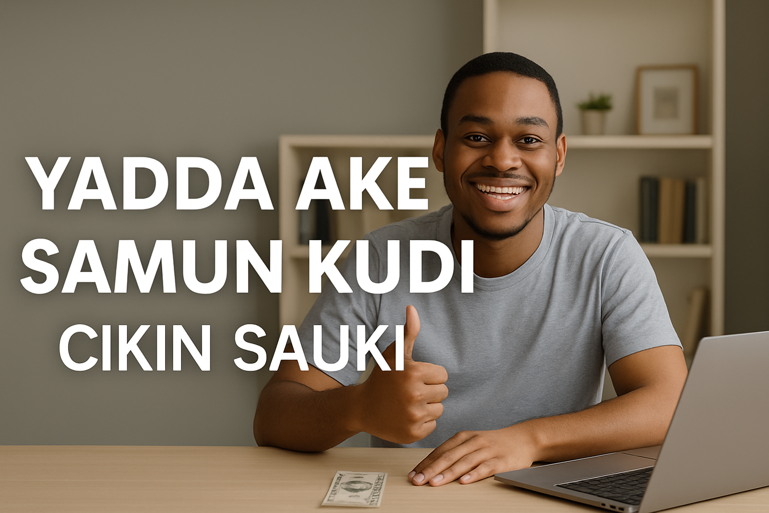 Mutum yana koyon yadda ake samun kuɗi ta intanet daga gida