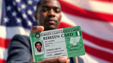 Matasa ƴan Najeriya suna neman visa zuwa Amurka a ofishin jakadanci.