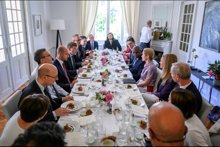 Shugabannin kasashen Turai (UK, Faransa, Jamus da EU) a wajen taron tattaunawa kan shirye-shiryen nukiliyar Iran