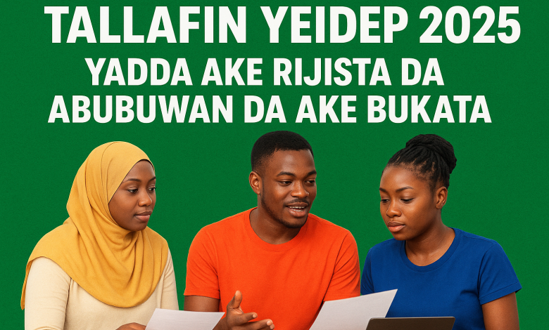 Matasa Najeriya suna neman tallafin YEIDEP Grant 2025 don kasuwanci da ci gaban tattalin arziki.