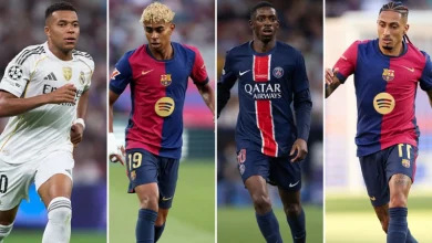 Hoton kofin Ballon d’Or 2025 a Paris yayin da ake jiran a bayyana gwarzon ɗan ƙwallon ƙafa na duniya.