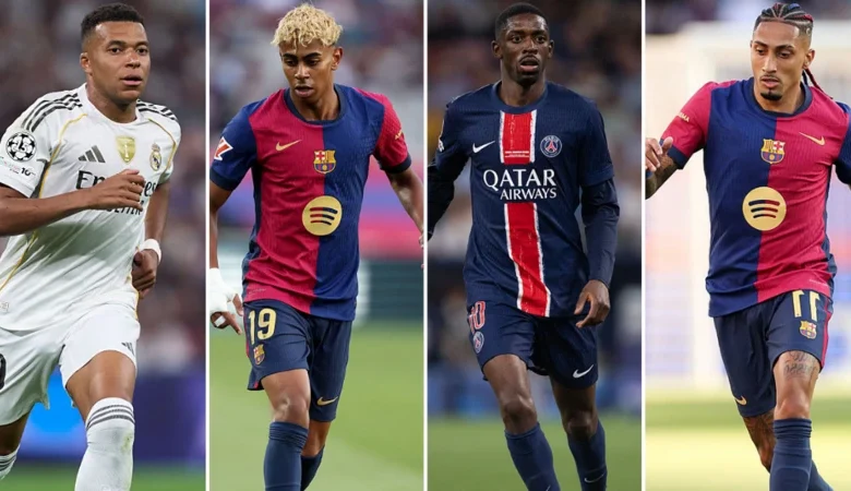Hoton kofin Ballon d’Or 2025 a Paris yayin da ake jiran a bayyana gwarzon ɗan ƙwallon ƙafa na duniya.