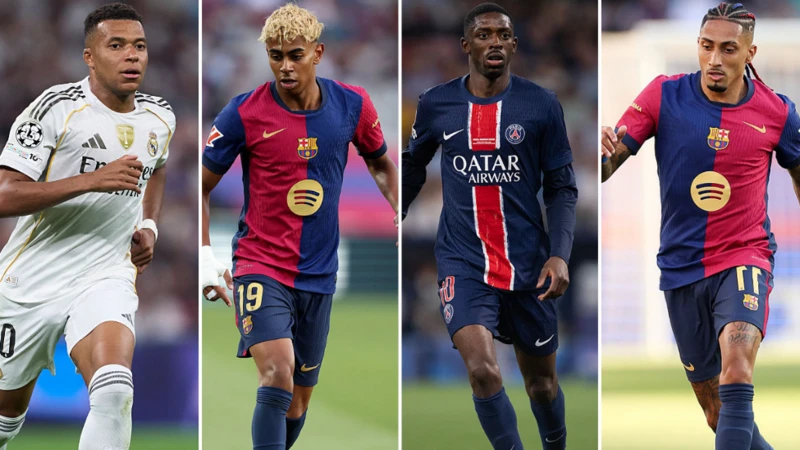 Hoton kofin Ballon d’Or 2025 a Paris yayin da ake jiran a bayyana gwarzon ɗan ƙwallon ƙafa na duniya.