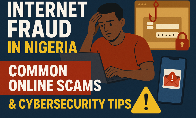 Matashi yana kallon kwamfuta cikin damuwa bayan damfara ta internet a Najeriya